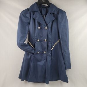 NWT puff sleeve double breasted pleated aline jack